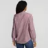 Women's Flannel Ruffle Button Front Top, Back