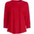 Women's 3/4 Sleeve Lightweight Jersey Embroidered Pintuck Blouse, Front