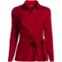Women's Long Sleeve Lightweight Jersey Adjustable Tie Collar Top, Front