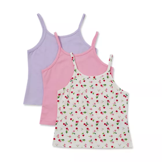 Girls Cami Tops 3 Pack - primary