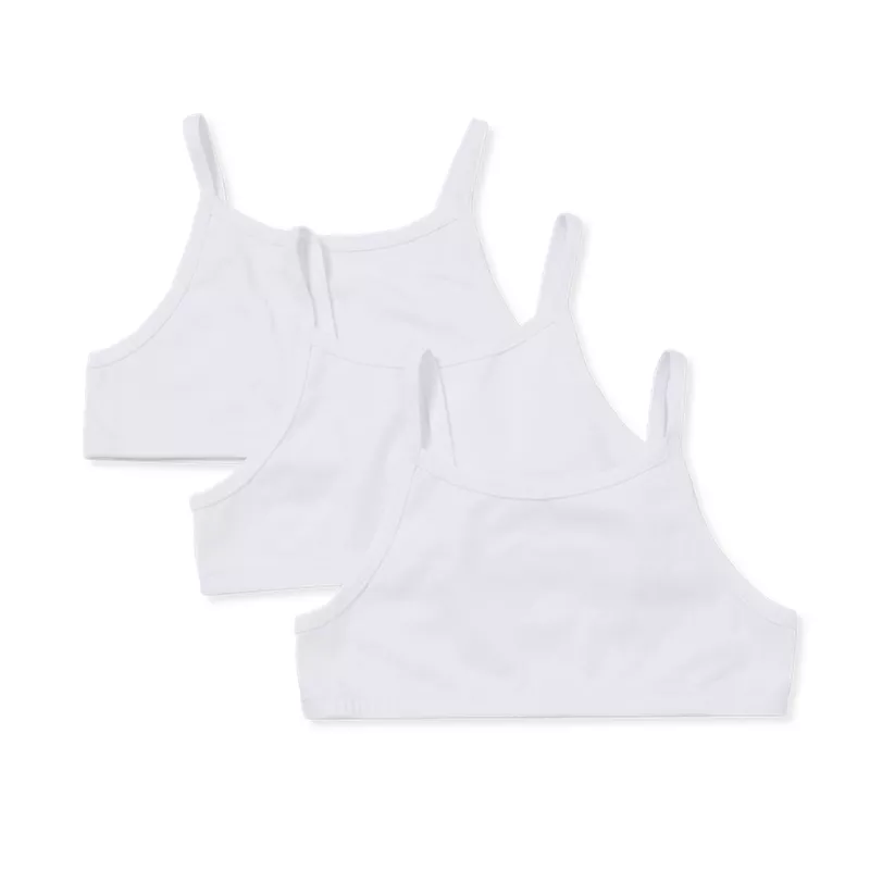 Girls Pull On Bra 3 Pack, alternative image