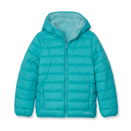 Girls FeatherFree Reversible Hooded Jacket - primary