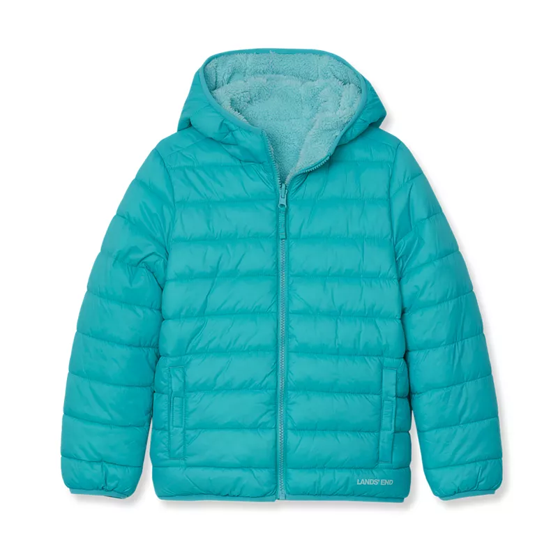 Girls FeatherFree Reversible Hooded Jacket, alternative image