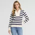 Women's Petite Drifter Slim Quarter Zip Sweater, Front