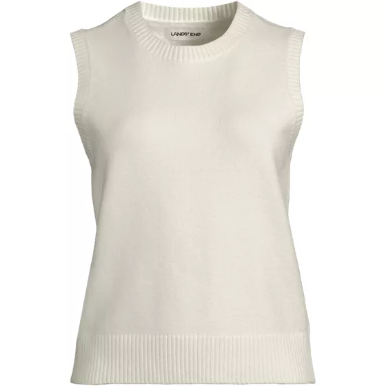 Women's CashTouch Crew Neck Vest Sweater - primary