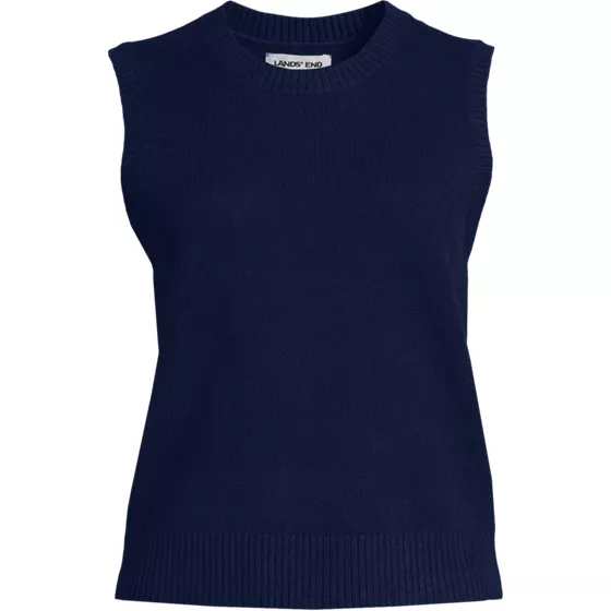 Women's CashTouch Crew Neck Vest Sweater - primary