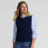 Women's CashTouch Crew Neck Vest Sweater, alternative image