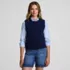 Women's CashTouch Crew Neck Vest Sweater, Front