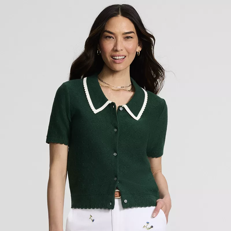 Women's Drifter Scallop Collar Sweater, alternative image