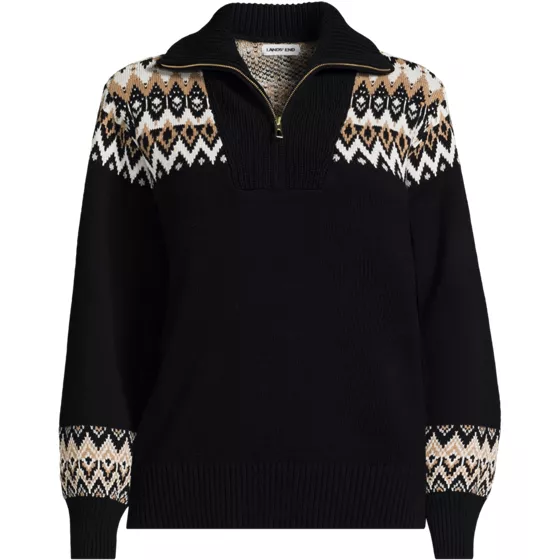 Women's Drifter Slim Jacquard Quarter Zip Sweater - primary