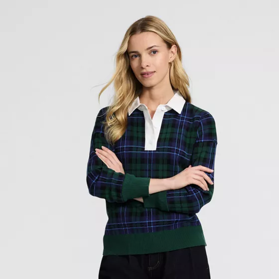 Women's Drifter Jacquard Rugby Sweater - primary