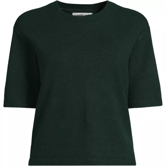Women's CashTouch Short Sleeve Sweater - primary