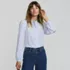 Women's Ruffle Front Shirt, alternative image