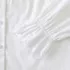 Women's Plus Size Boxy Cropped Poplin Tuxedo Shirt, alternative image