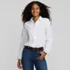 Women's Boxy Cropped Poplin Tuxedo Shirt, alternative image