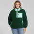 Women's Sherpa Fleece Snap Front Pullover, Front
