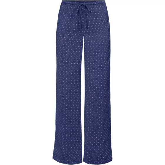 Women's Creaseless Silky High Rise Wide Leg Drawstring Pants - primary