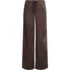Women's Creaseless Silky High Rise Wide Leg Drawstring Pants, Front