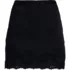 Women's Creaseless Silky Lace Trim Skort, Front
