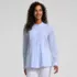Women's Relaxed Poplin Pintuck Shirt, Front