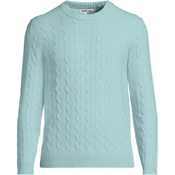 Men's Long Sleeve Cashtouch Cable Crewneck Sweater - primary