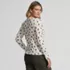 Women's Long Sleeve Micro Rib Lace Trim Button Through Cardigan, Back