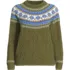 Women's Fuzzy Bobble Fairisle Sweater, Front