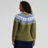 Women's Fuzzy Bobble Fairisle Sweater, Back