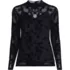 Women's Long Sleeve Sheer Layering Turtleneck, Front