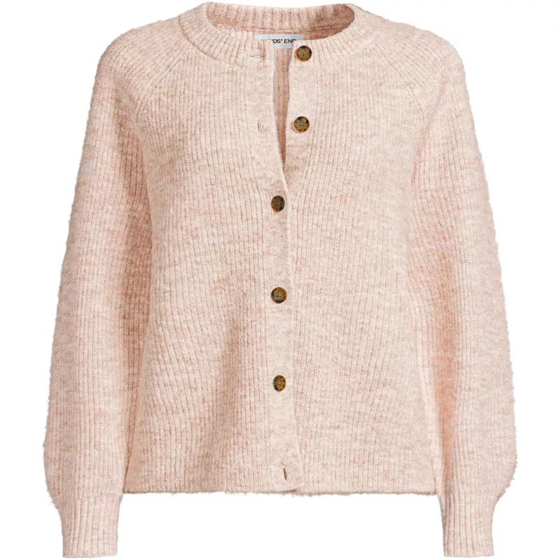 Women's Fuzzy Shaker Cardigan Sweater, Front