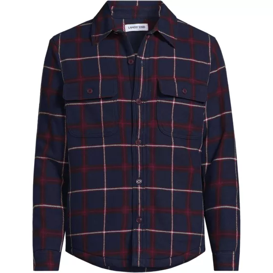 Men's Sherpa Lined Rain Defense Authentic Flannel Shirt Jacket - primary