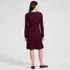 Women's Cotton Blend Cable Fit and Flare Mini Sweater Dress, Back