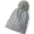 Women's CashTouch Cable Knit Beanie Hat, Front