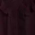 Women's Petite Long Sleeve Lightweight Jersey Crew Neck Lace Ruffle Blouse, alternative image
