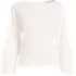 Women's Bracelet Sleeve Supima Cotton Boat Neck Flare Sleeve Top, Front