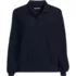 Women's Long Sleeve Honeycomb Pique Banded Hem Polo, Front