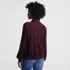 Women's Long Sleeve Honeycomb Pique Banded Hem Polo, Back