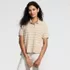 Women's Short Sleeve Pique Boxy Polo, alternative image