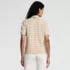 Women's Short Sleeve Pique Boxy Polo, Back