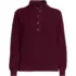 Women's Cotton Button Up Henley Sweater, Front