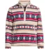 Men's Print Half Zip Sherpa Fleece Pullover, Front