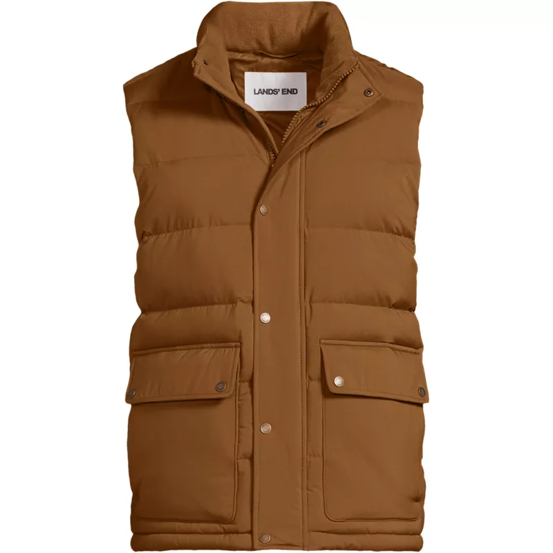 Men's Wide Channel Down Vest, Front