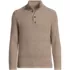 Men's Long Sleeve Cotton Wool Button Up Mock Sweater, Front