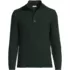 Men's Tall Long Sleeve Cotton Wool Button Up Mock Sweater, Front