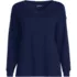 Women's Long Sleeve Cotton V-Neck Tee, Front