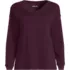 Women's Long Sleeve Cotton V-Neck Tee, Front