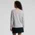 Women's Long Sleeve Cotton V-Neck Tee, Back