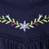 Women's Elbow Sleeve Slub Jersey Embroidered Yoke Pintuck Blouse, alternative image