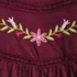 Women's Elbow Sleeve Slub Jersey Embroidered Yoke Pintuck Blouse, alternative image