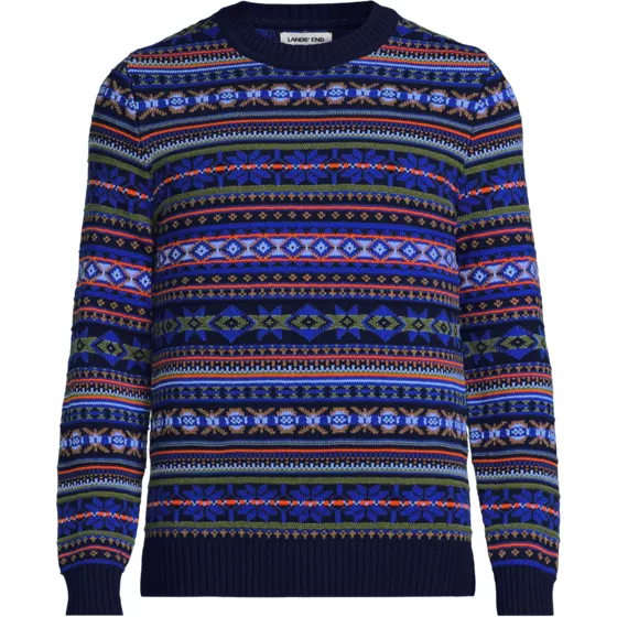Men's Long Sleeve Drifter Fair Isle Crewneck - primary